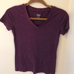 Purple Mossimo V-neck T-Shirt